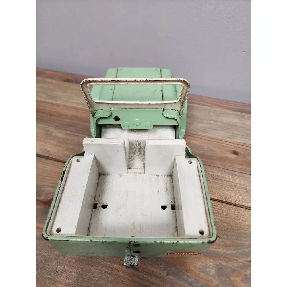 Vintage 1965 Tonka Toys Outdoor Living Light Green Jeep Runabout #2140
